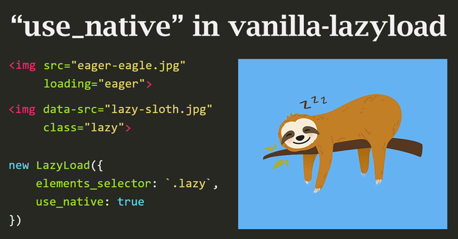 Use native in vanilla lazyload