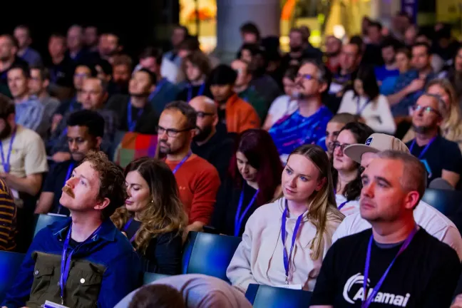 Front rows attendees of performance.now()